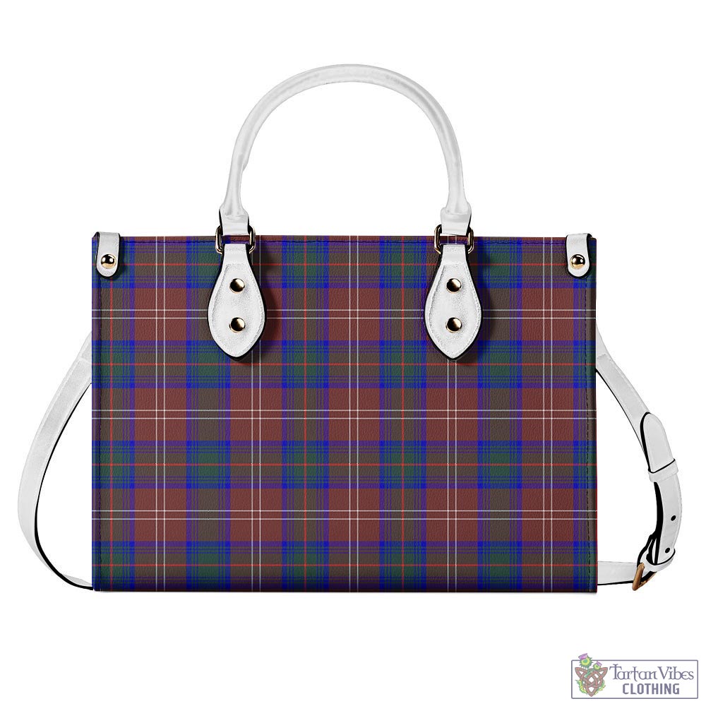 Tartan Vibes Clothing Chisholm Hunting Modern Tartan Luxury Leather Handbags