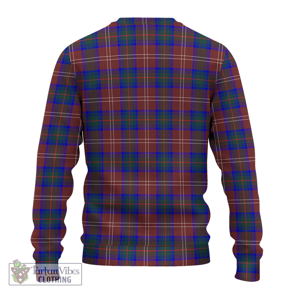 Chisholm Hunting Modern Tartan Knitted Sweater with Family Crest DNA In Me Style - Tartanvibesclothing Shop