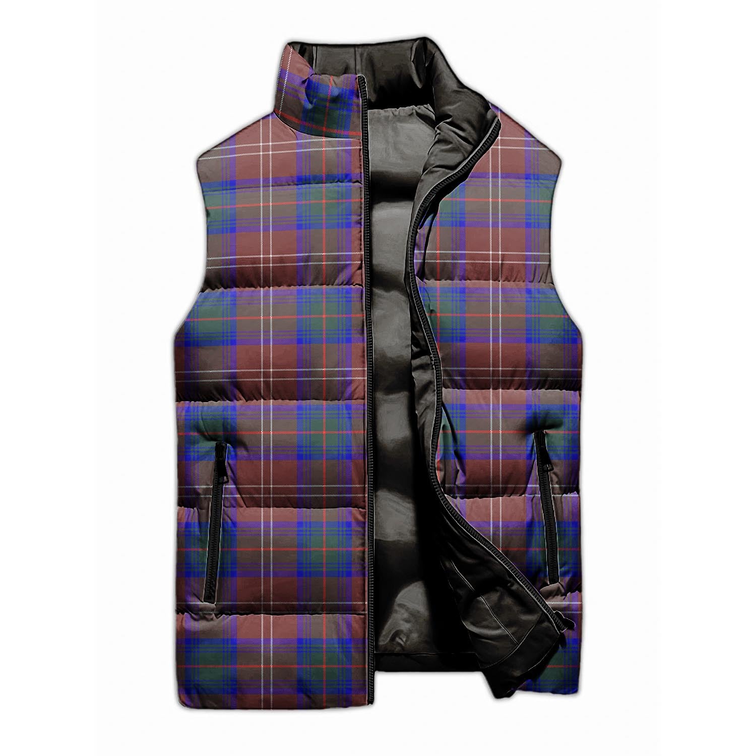 Chisholm Hunting Modern Tartan Sleeveless Puffer Jacket - Tartanvibesclothing