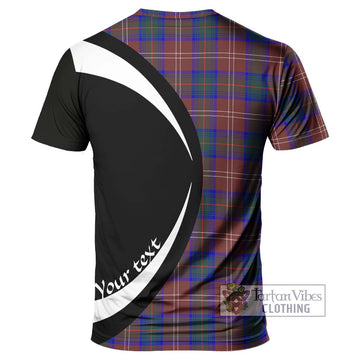 Chisholm Hunting Modern Tartan T-Shirt with Family Crest Circle Style