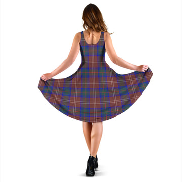 Chisholm Hunting Modern Tartan Sleeveless Midi Womens Dress