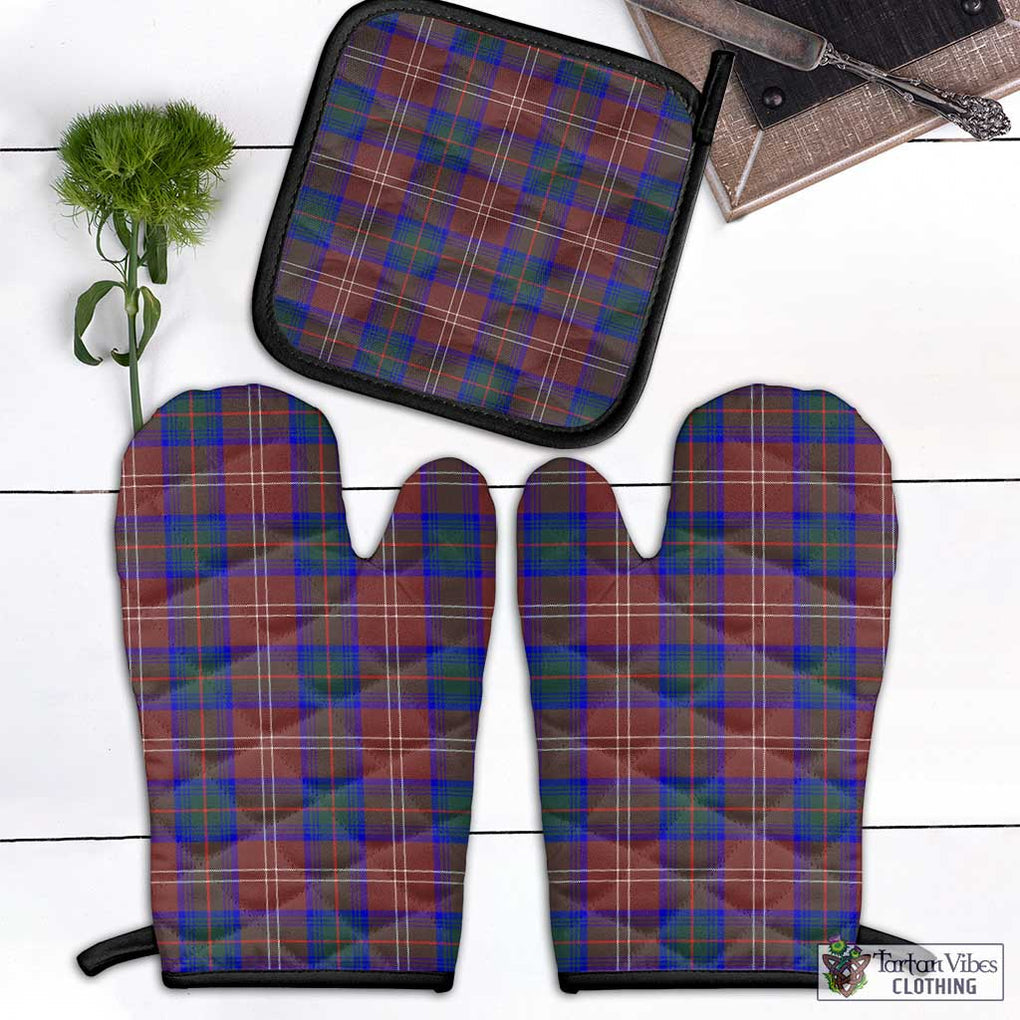 Chisholm Hunting Modern Tartan Combo Oven Mitt & Pot-Holder Combo 1 Oven Mitt & 1 Pot-Holder Black - Tartan Vibes Clothing