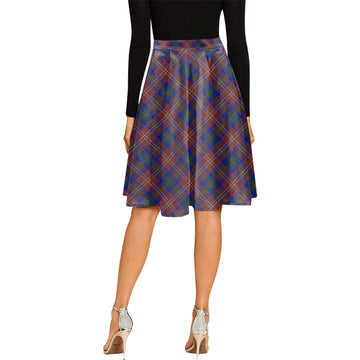 Chisholm Hunting Modern Tartan Melete Pleated Midi Skirt