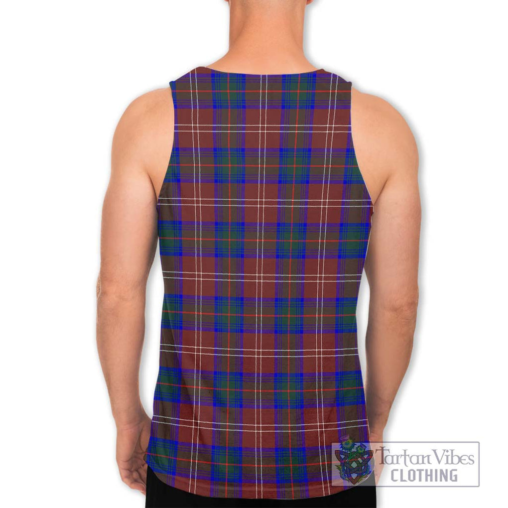 Chisholm Hunting Modern Tartan Men's Tank Top with Family Crest DNA In Me Style - Tartanvibesclothing Shop