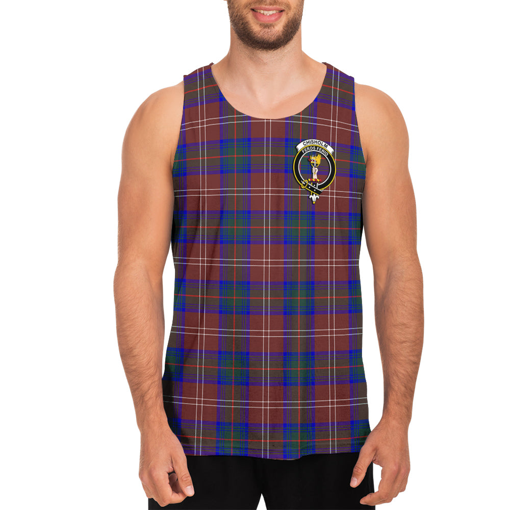 chisholm-hunting-modern-tartan-mens-tank-top-with-family-crest