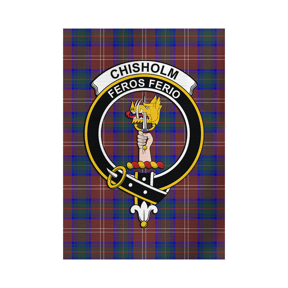 Chisholm Hunting Modern Tartan Flag with Family Crest - Tartan Vibes Clothing