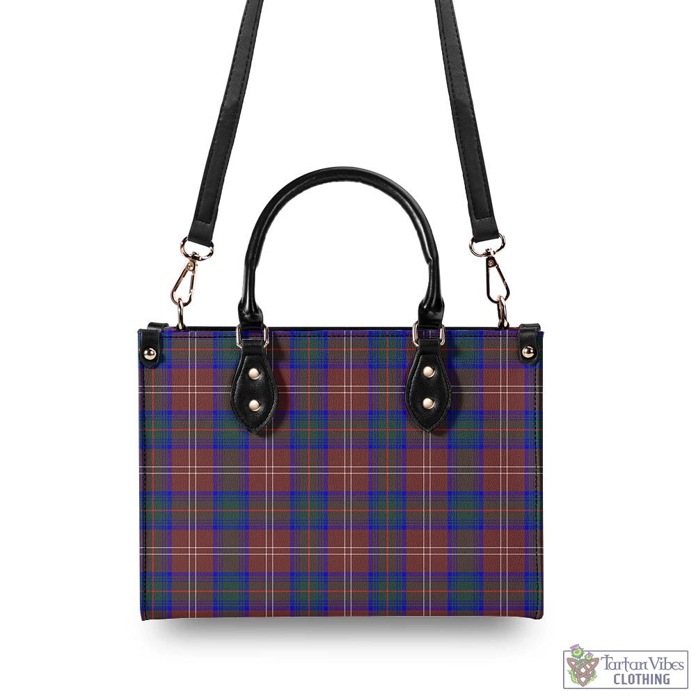 Tartan Vibes Clothing Chisholm Hunting Modern Tartan Luxury Leather Handbags