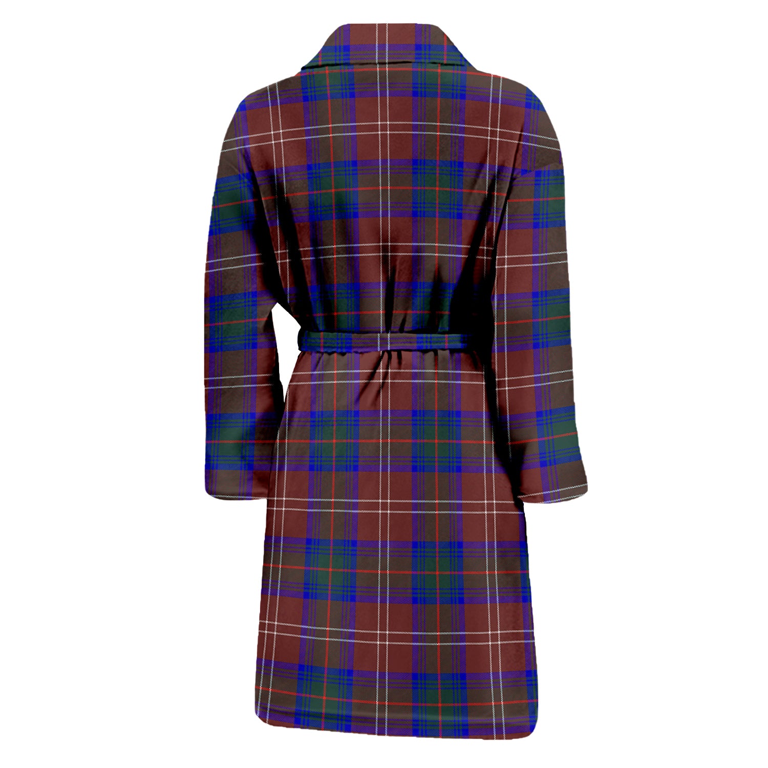 Chisholm Hunting Modern Tartan Bathrobe with Family Crest - Tartan Vibes Clothing