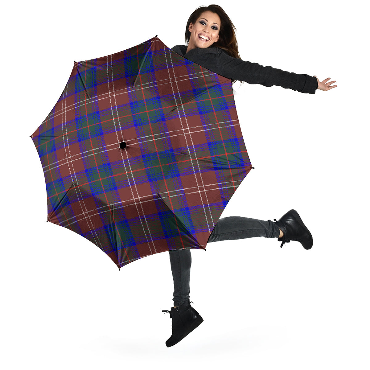 Chisholm Hunting Modern Tartan Umbrella - Tartanvibesclothing