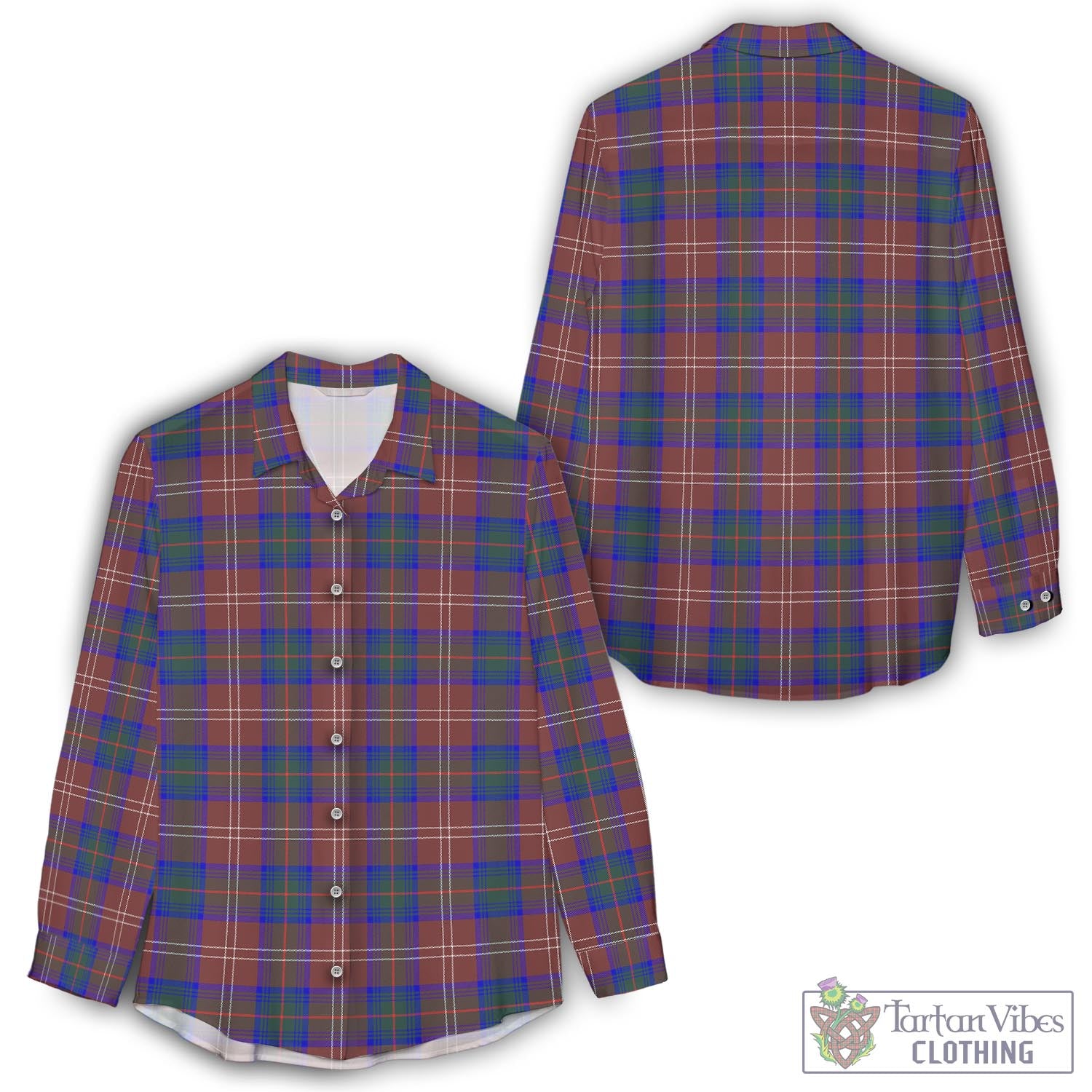 Chisholm Hunting Modern Tartan Womens Casual Shirt