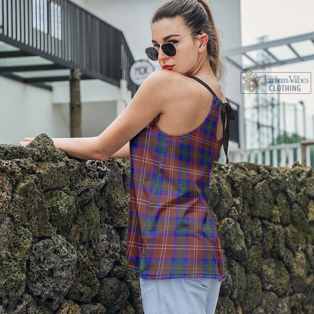 Tartan Vibes Clothing Chisholm Hunting Modern Tartan Loose Halter Neck Camisole