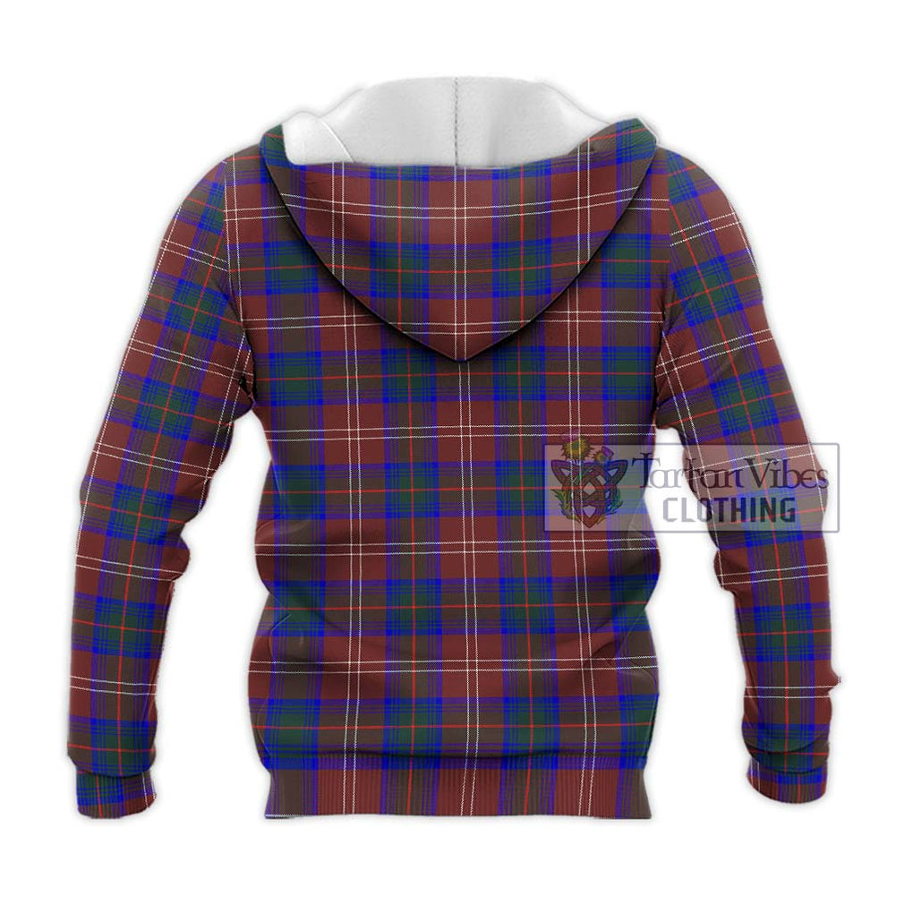 Chisholm Hunting Modern Tartan Knitted Hoodie with Family Crest DNA In Me Style - Tartanvibesclothing Shop