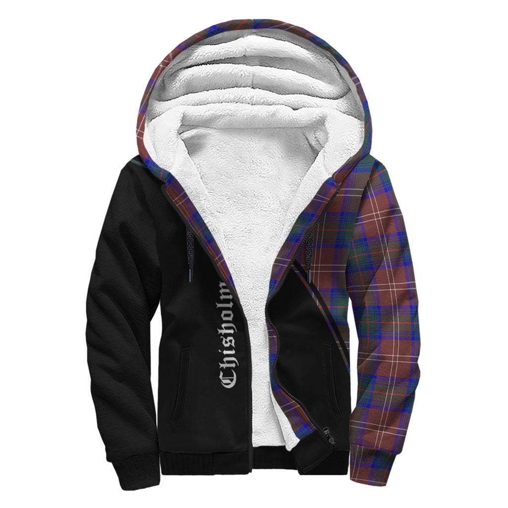 chisholm-hunting-modern-tartan-sherpa-hoodie-with-family-crest-curve-style