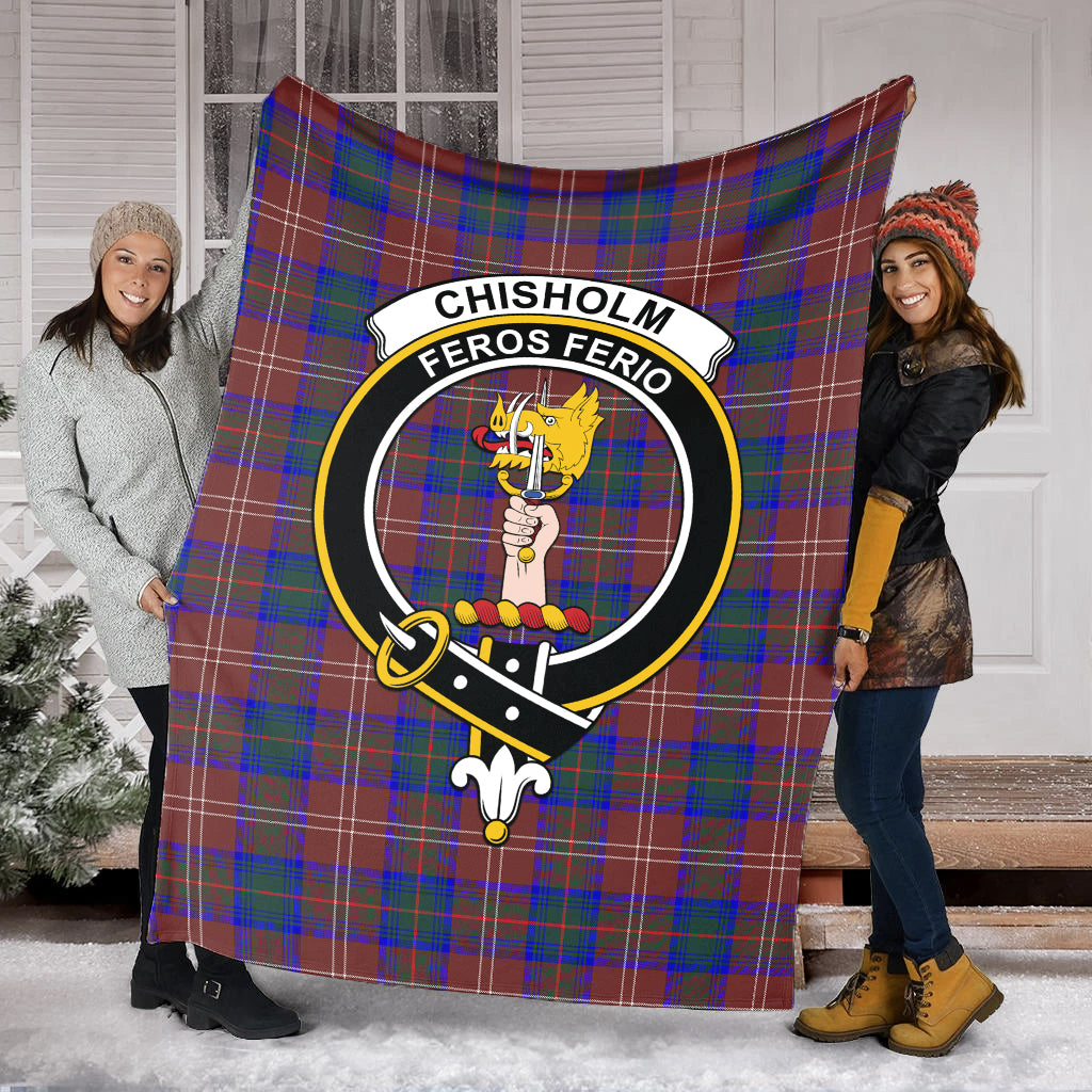 chisholm-hunting-modern-tartab-blanket-with-family-crest