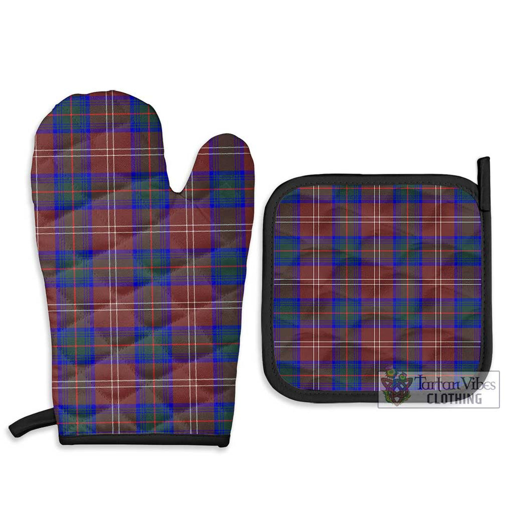 Chisholm Hunting Modern Tartan Combo Oven Mitt & Pot-Holder Combo 1 Oven Mitt & 2 Pot-Holder Black - Tartan Vibes Clothing