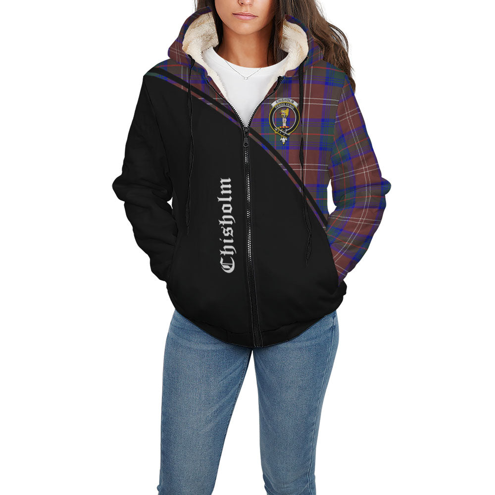 chisholm-hunting-modern-tartan-sherpa-hoodie-with-family-crest-curve-style