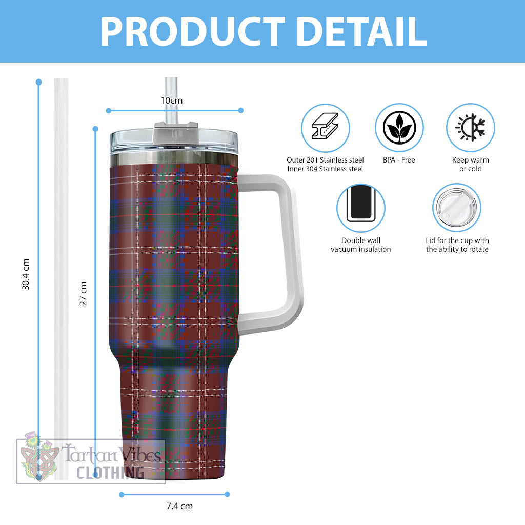 Tartan Vibes Clothing Chisholm Hunting Modern Tartan Tumbler with Handle