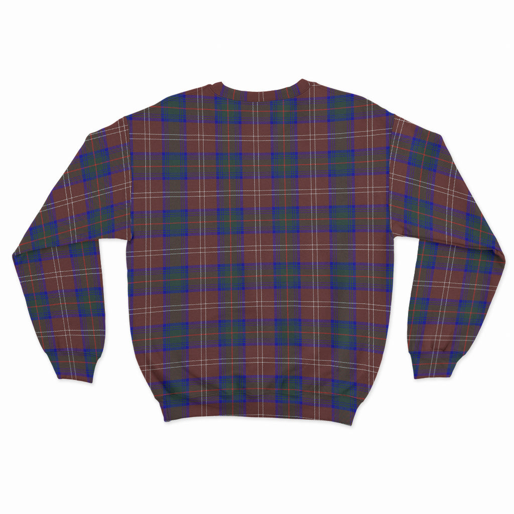 Chisholm Hunting Modern Tartan Sweatshirt with Family Crest - Tartan Vibes Clothing