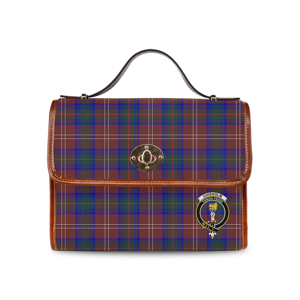 chisholm-hunting-modern-tartan-leather-strap-waterproof-canvas-bag-with-family-crest