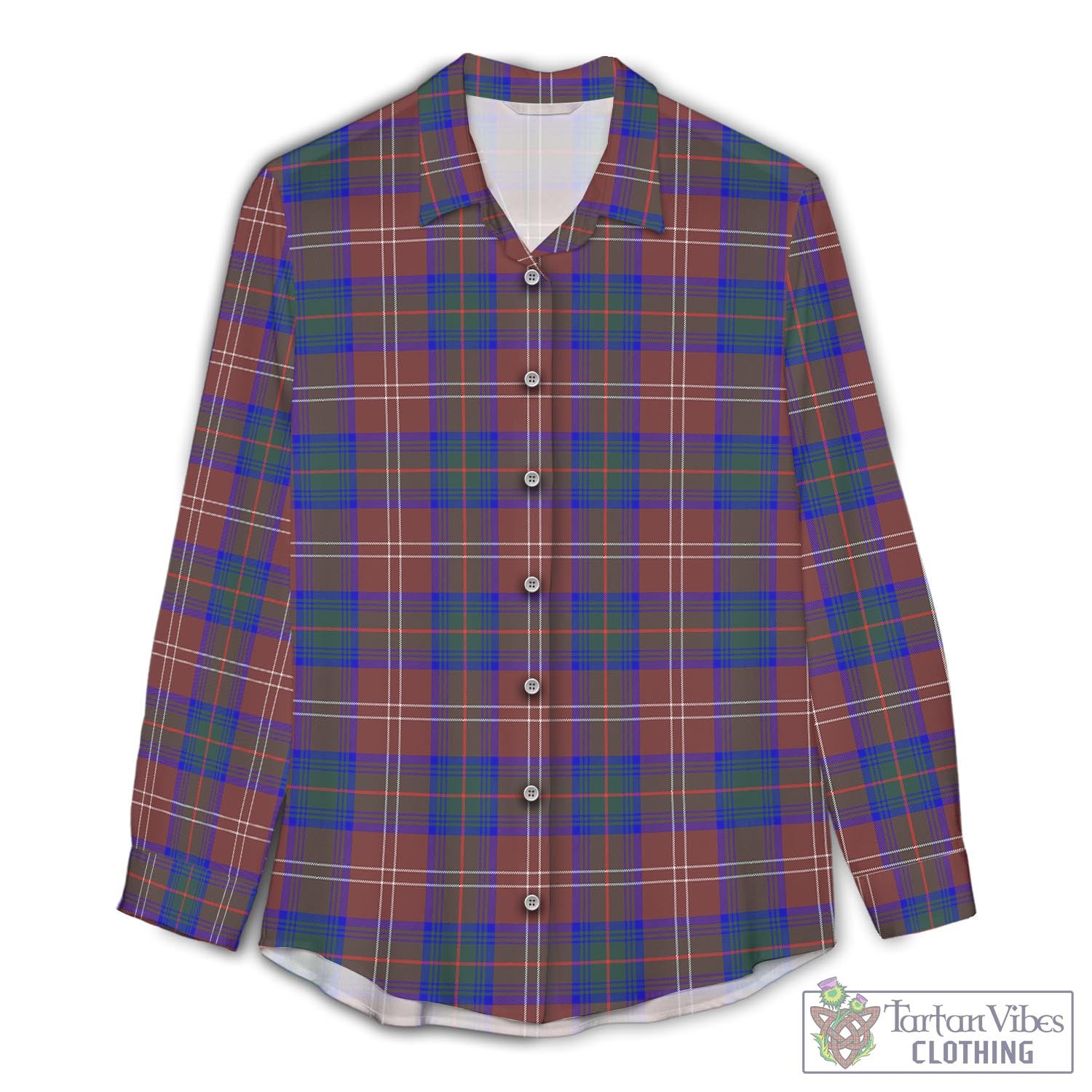 Chisholm Hunting Modern Tartan Womens Casual Shirt