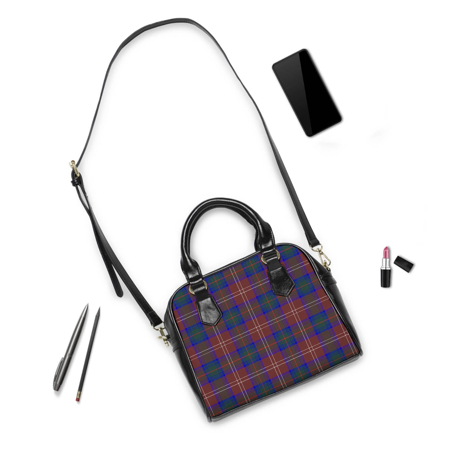 Chisholm Hunting Modern Tartan Shoulder Handbags - Tartanvibesclothing