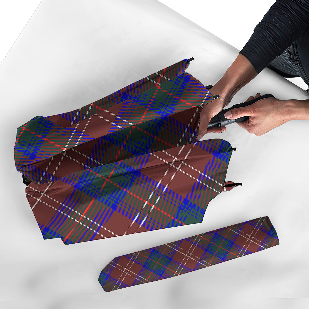 Chisholm Hunting Modern Tartan Umbrella - Tartanvibesclothing