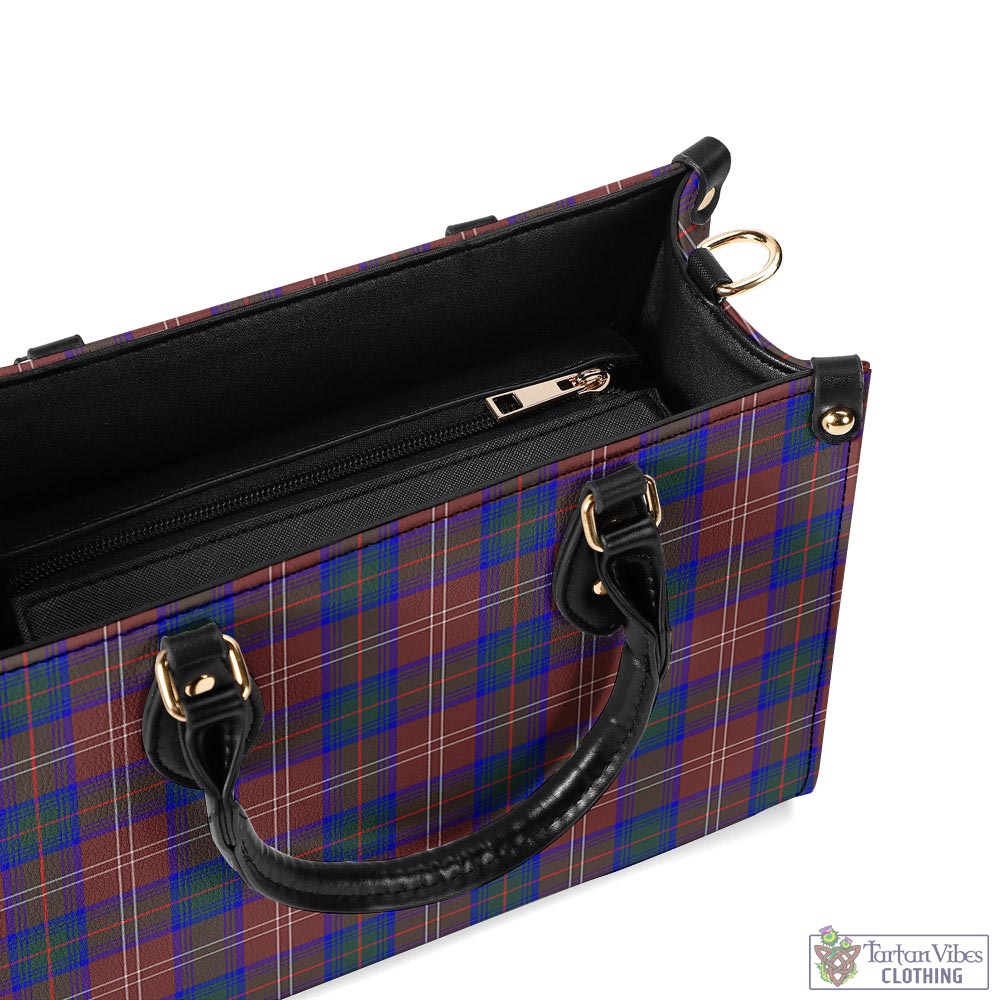 Tartan Vibes Clothing Chisholm Hunting Modern Tartan Luxury Leather Handbags