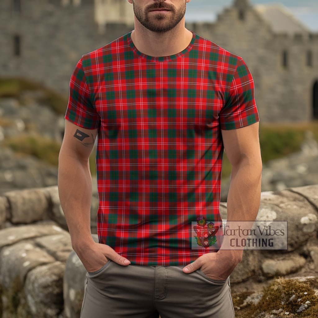 Chisholm Modern Tartan Cotton T-Shirt Men's Shirt - Tartanvibesclothing Shop