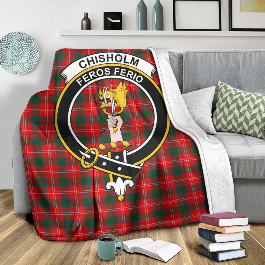 chisholm-modern-tartab-blanket-with-family-crest