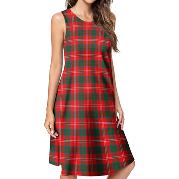 Chisholm Modern Tartan Womens Casual Dresses