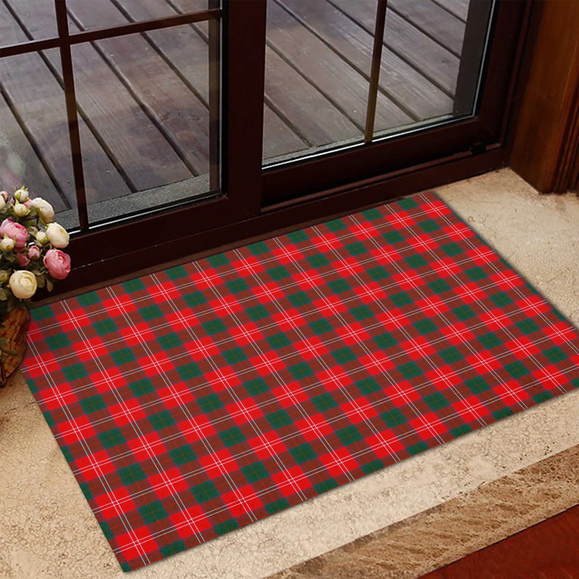 Chisholm Modern Tartan Door Mat - Tartanvibesclothing