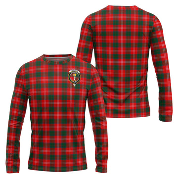 Chisholm Modern Tartan Long Sleeve T-Shirt with Family Crest