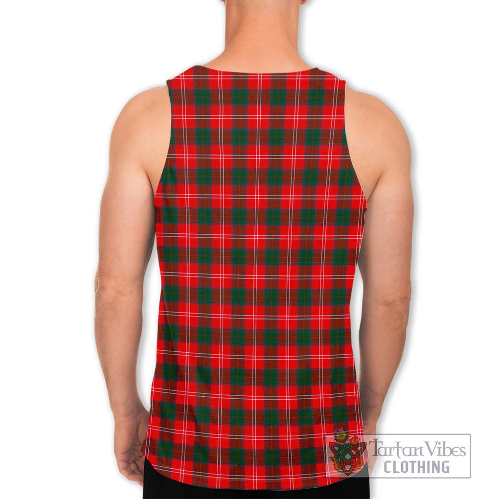 Chisholm Modern Tartan Men's Tank Top with Family Crest DNA In Me Style - Tartanvibesclothing Shop