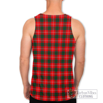 Chisholm Modern Tartan Men's Tank Top with Family Crest DNA In Me Style