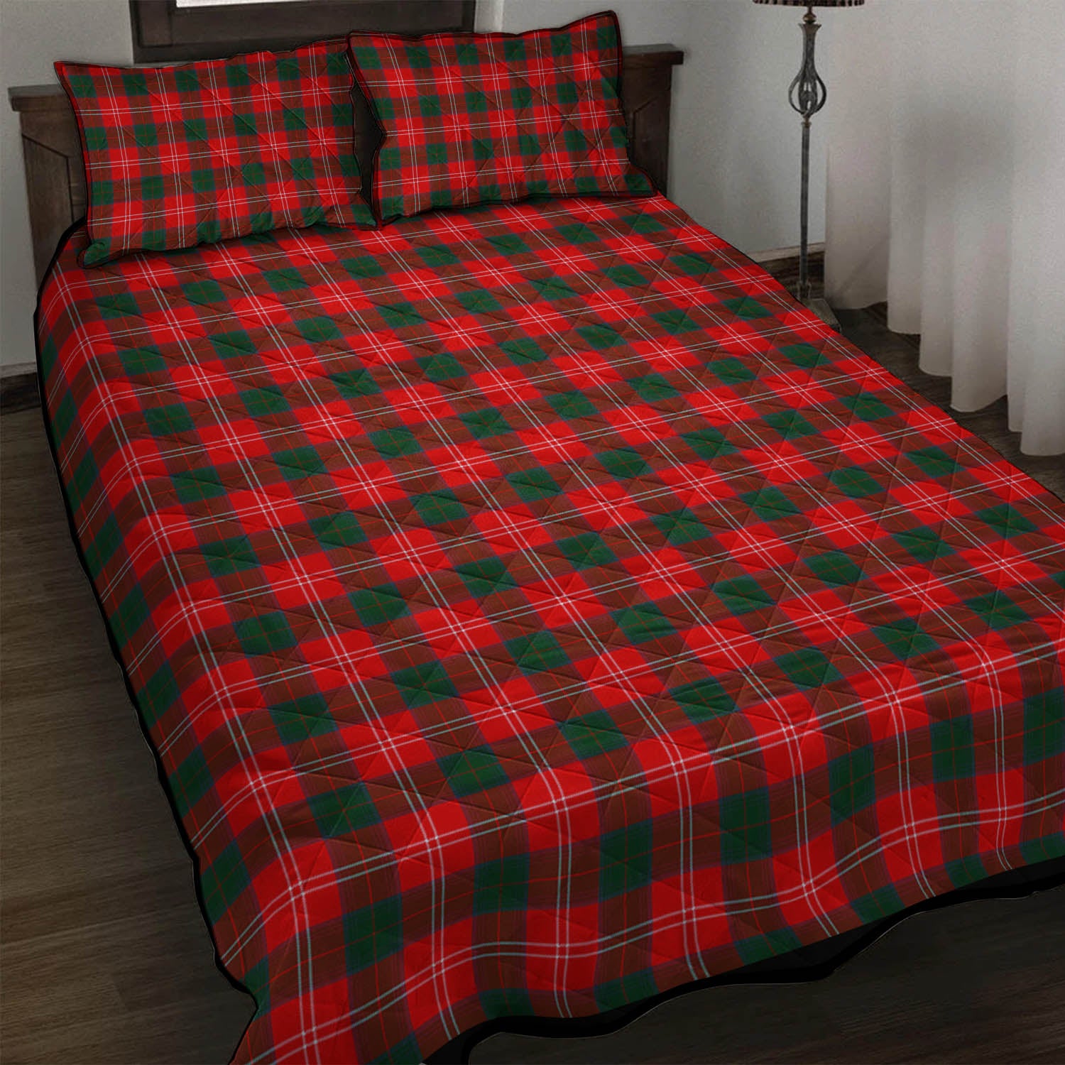 Chisholm Modern Tartan Quilt Bed Set - Tartan Vibes Clothing