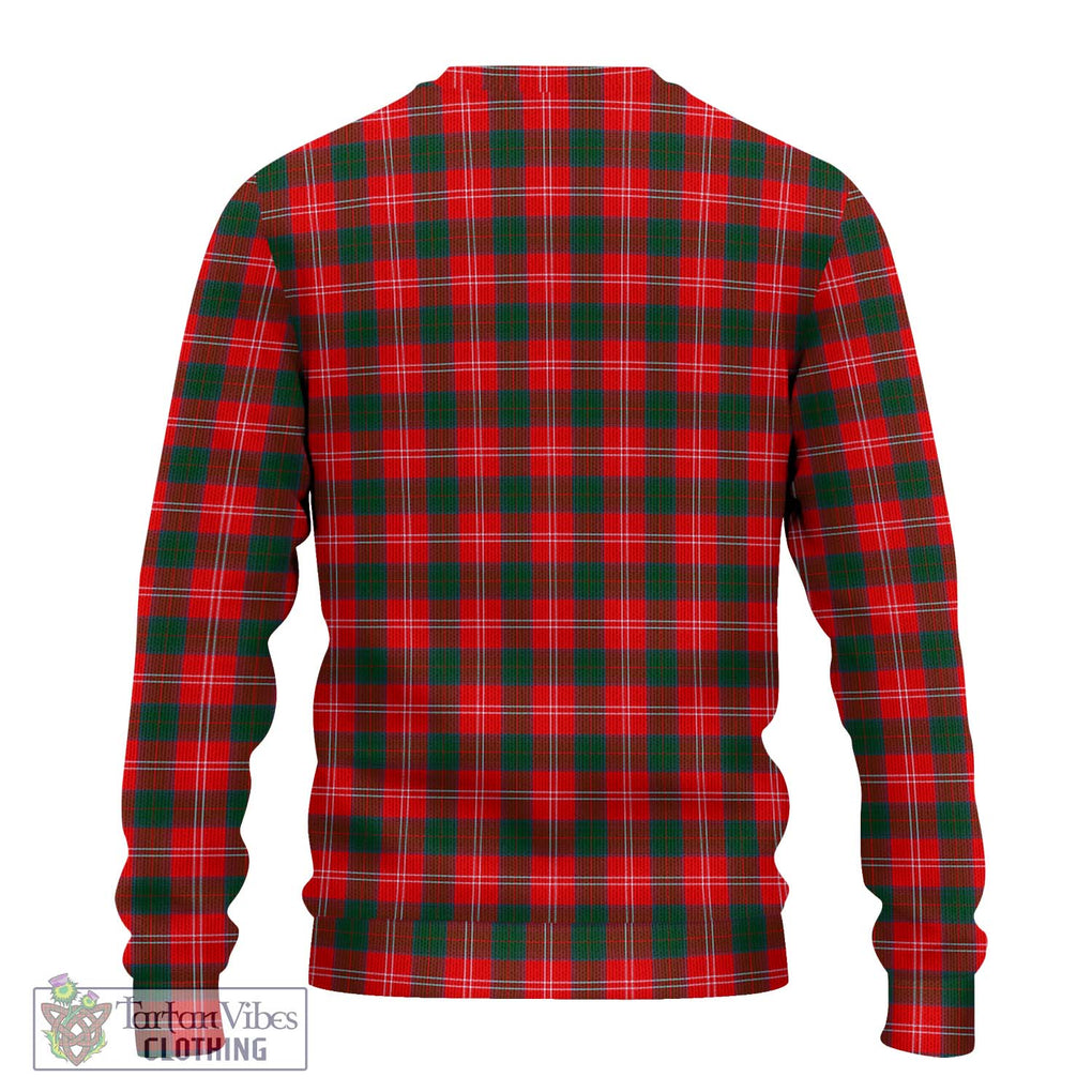 Chisholm Modern Tartan Knitted Sweater with Family Crest DNA In Me Style - Tartanvibesclothing Shop