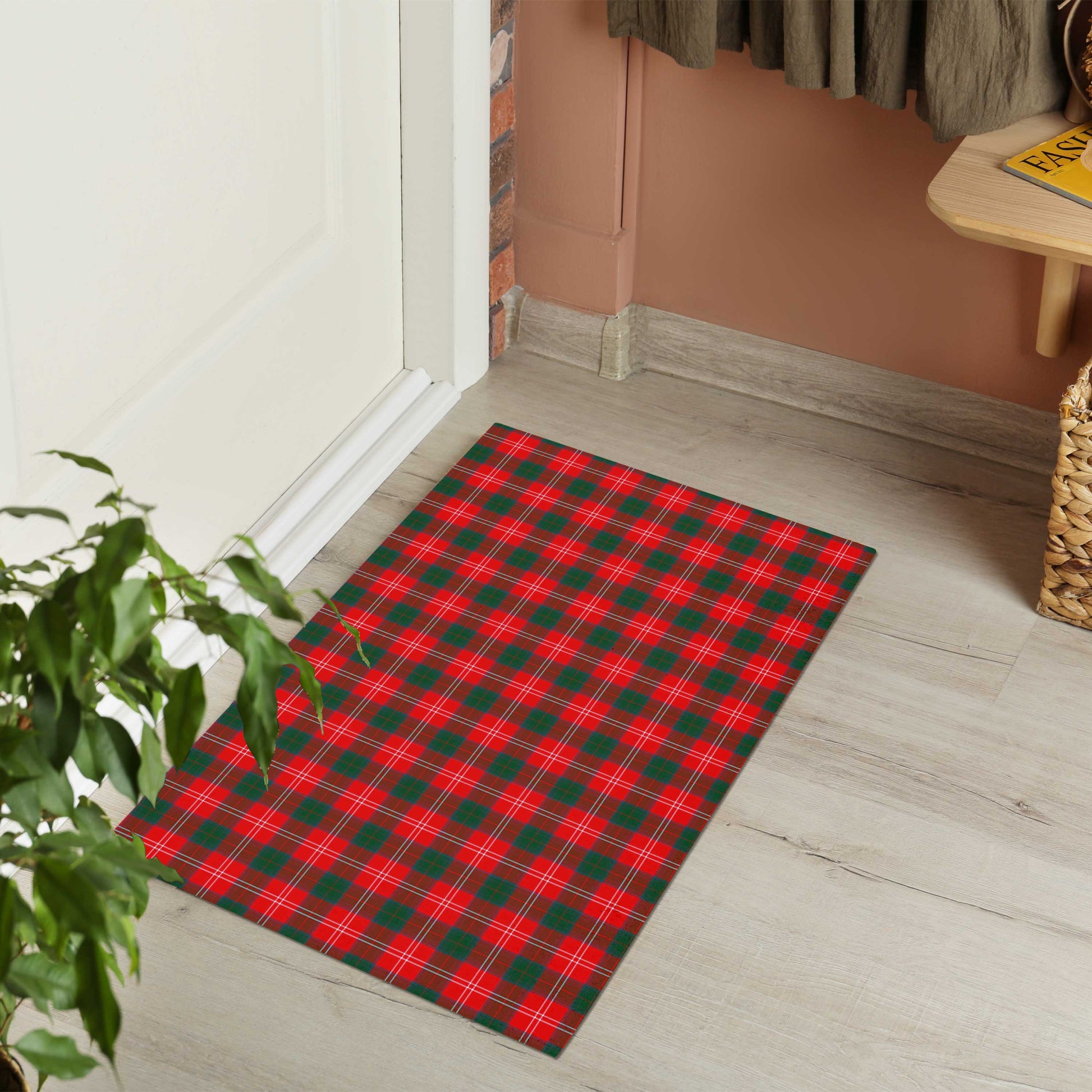 Chisholm Modern Tartan Door Mat - Tartanvibesclothing