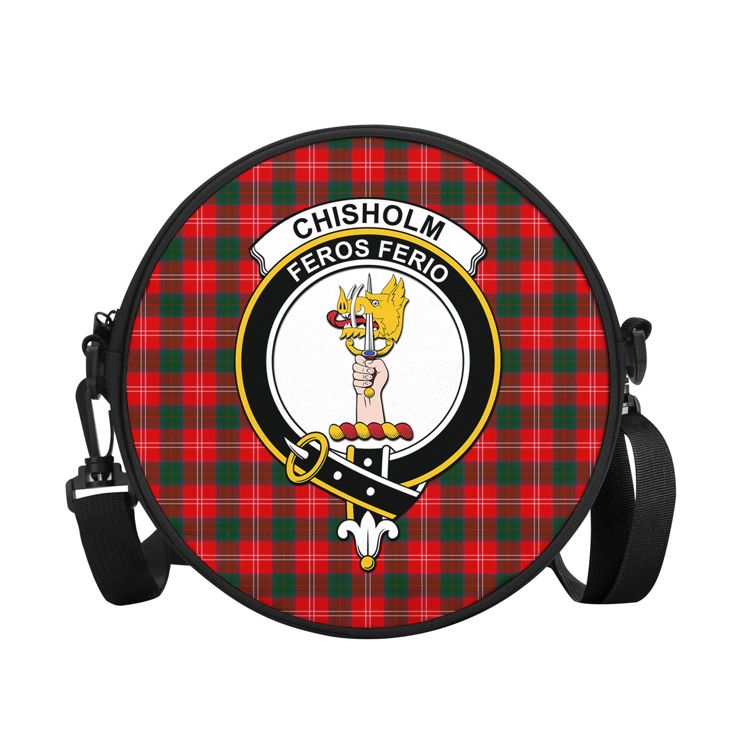 chisholm-modern-tartan-round-satchel-bags-with-family-crest