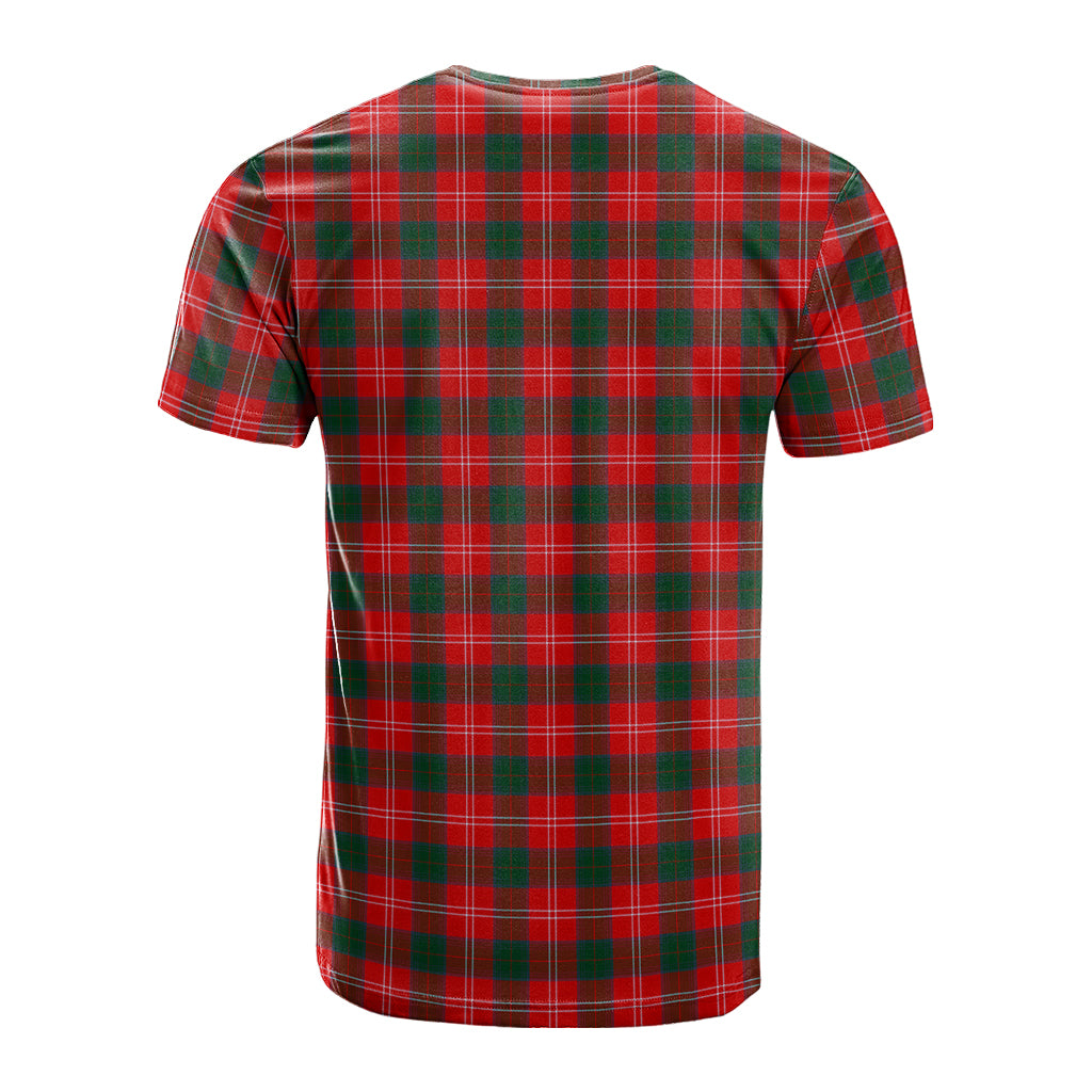 Chisholm Modern Tartan T-Shirt with Family Crest - Tartan Vibes Clothing