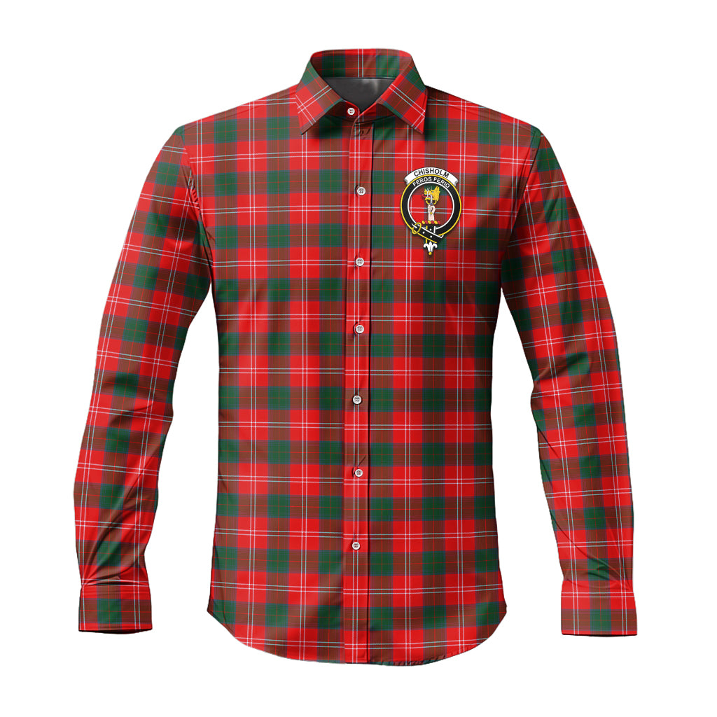 chisholm-modern-tartan-long-sleeve-button-up-shirt-with-family-crest