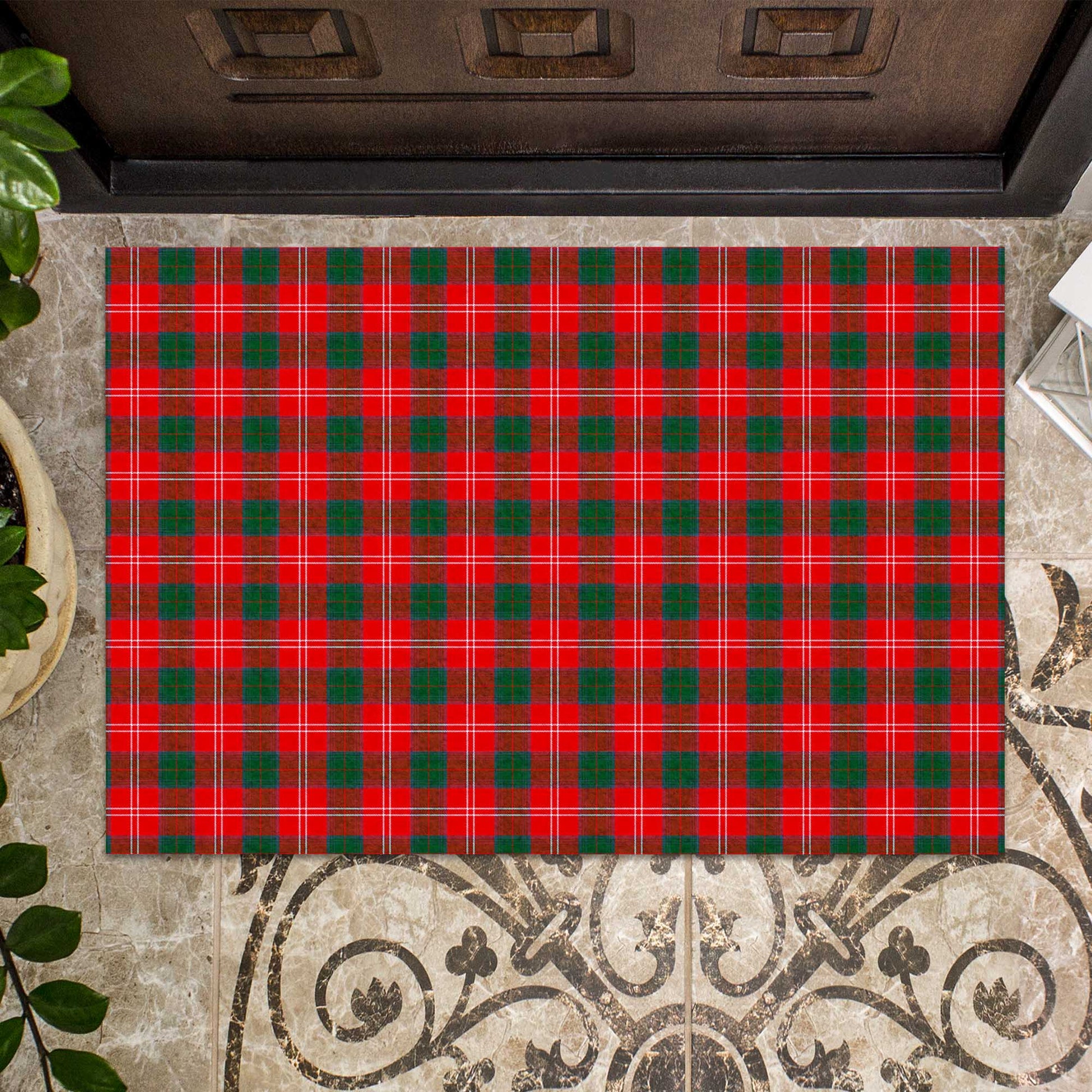 Chisholm Modern Tartan Door Mat - Tartanvibesclothing