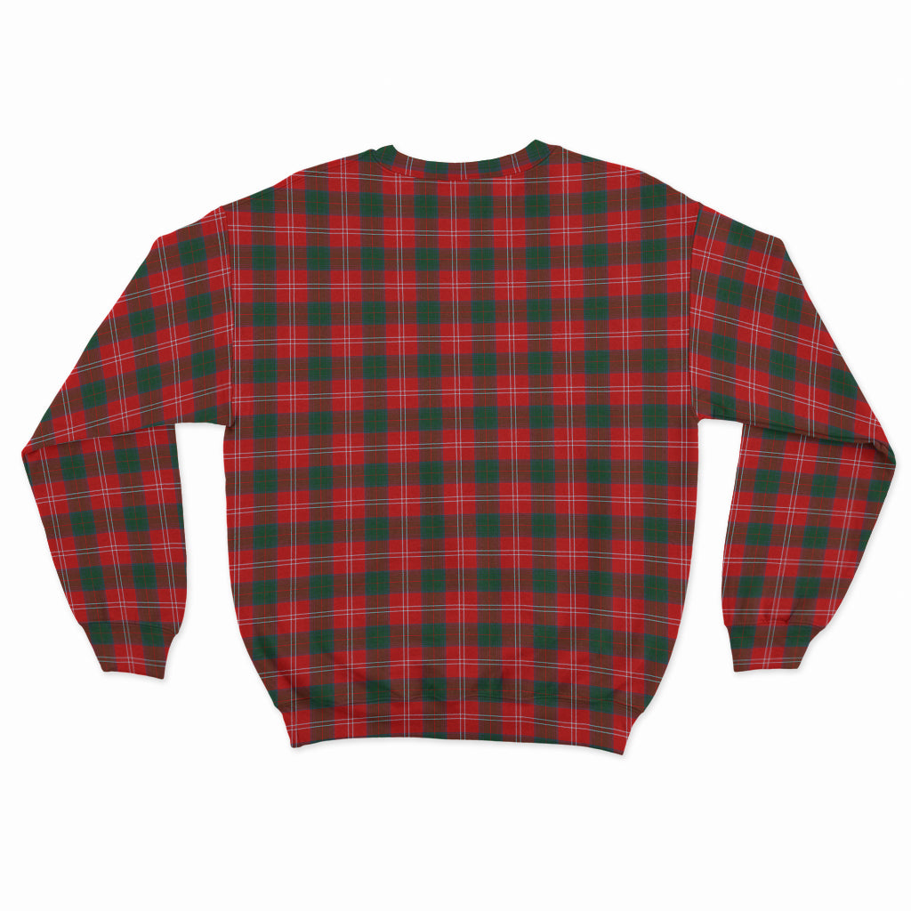 Chisholm Modern Tartan Sweatshirt with Family Crest - Tartan Vibes Clothing