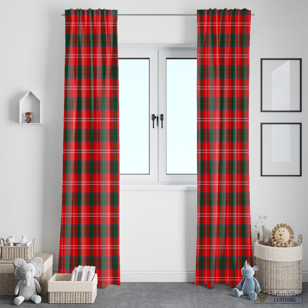 Chisholm Modern Tartan Window Curtain