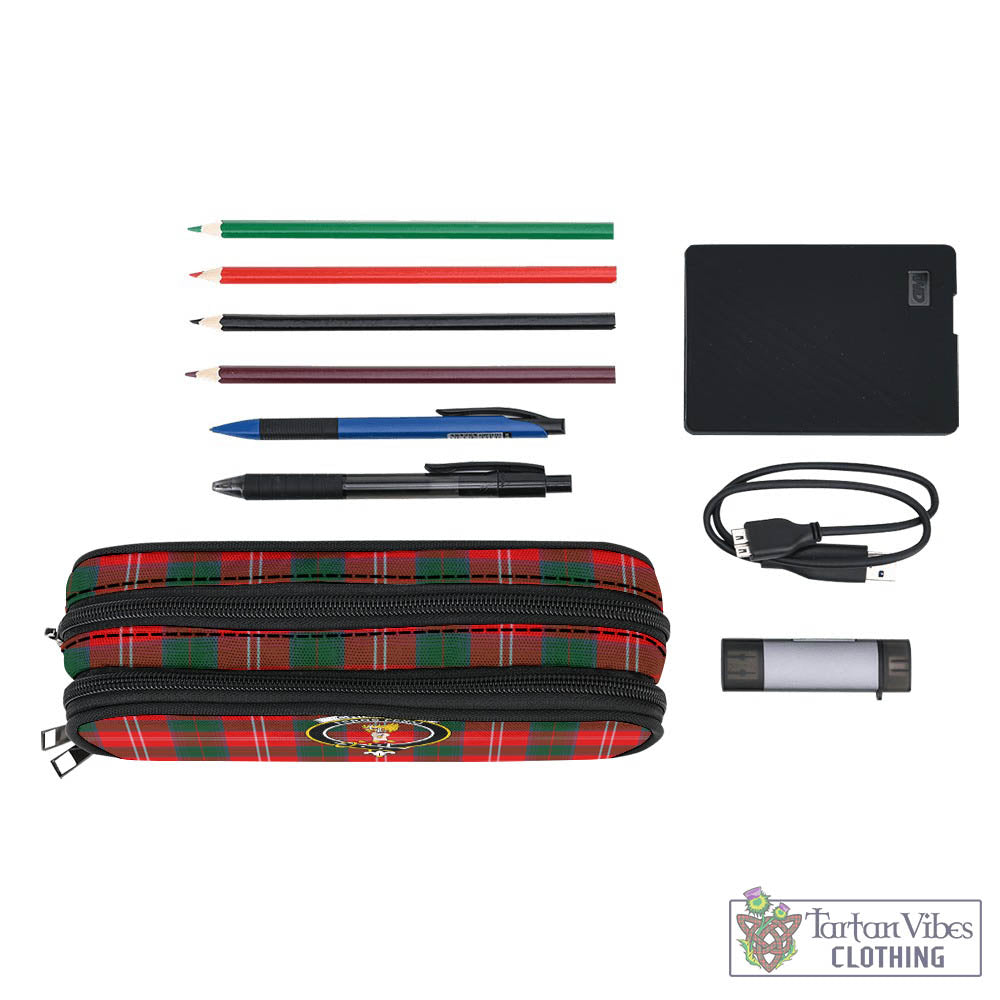 Tartan Vibes Clothing Chisholm Modern Tartan Pen and Pencil Case with Family Crest