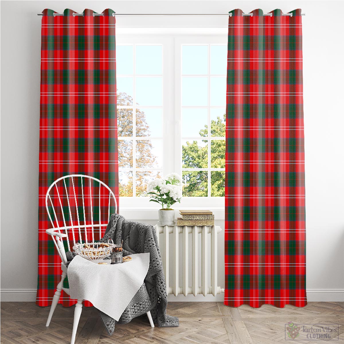 Chisholm Modern Tartan Window Curtain