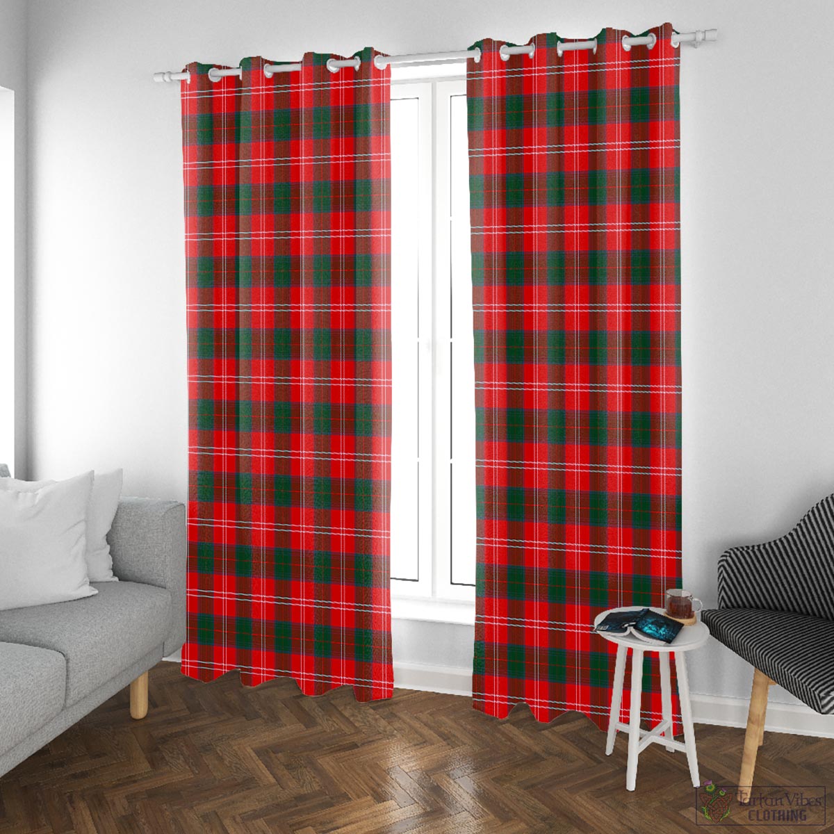 Chisholm Modern Tartan Window Curtain