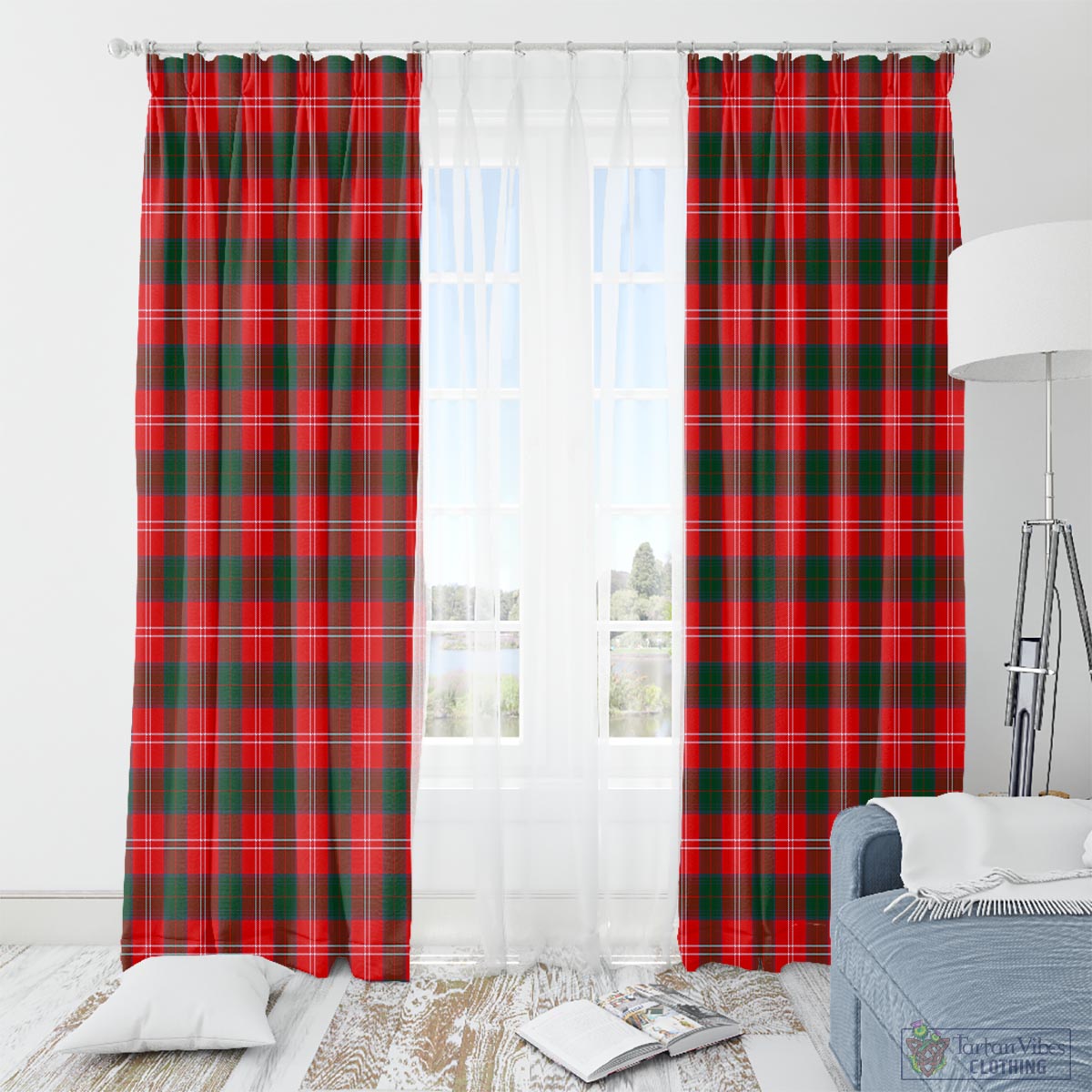 Chisholm Modern Tartan Window Curtain