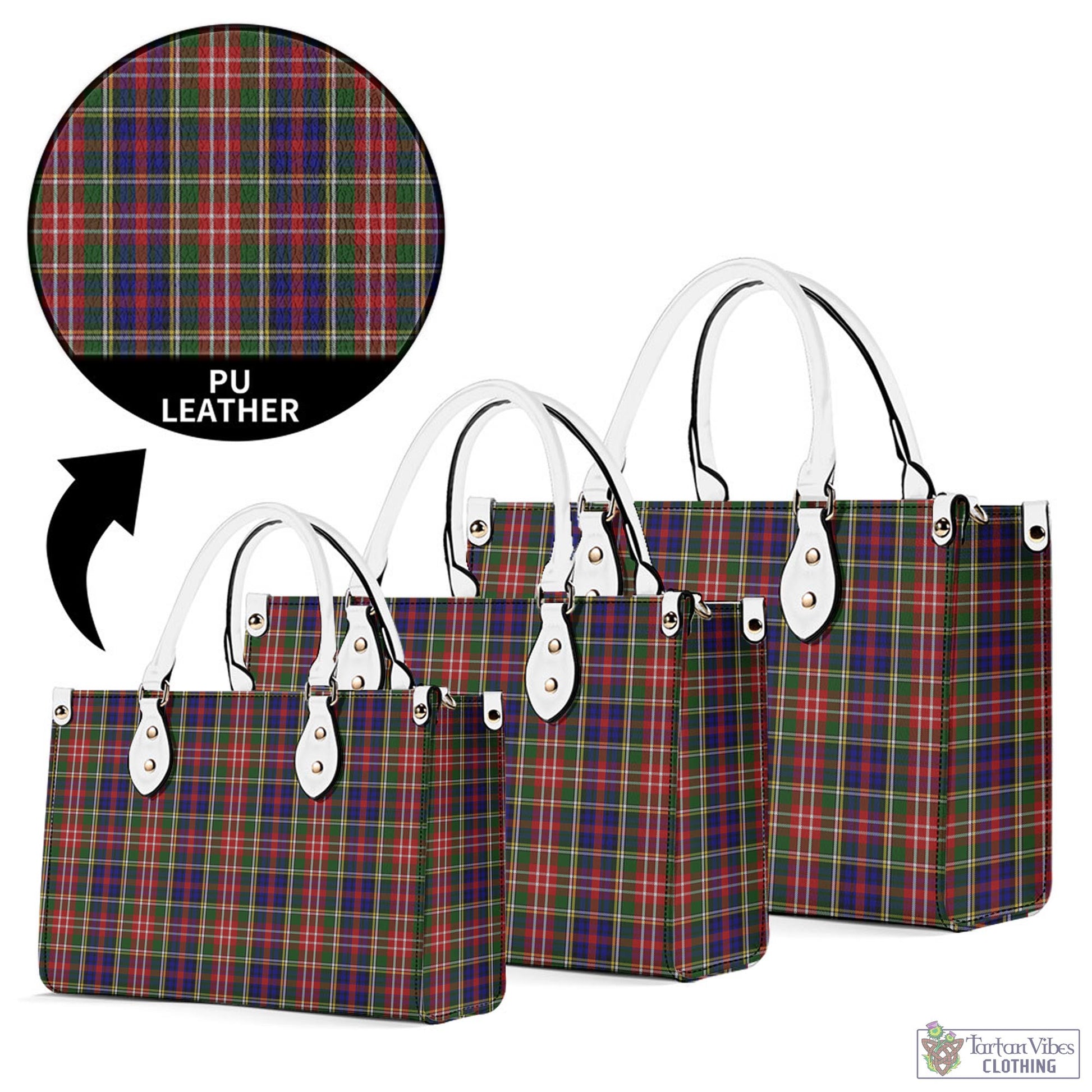 Tartan Vibes Clothing Christie Tartan Luxury Leather Handbags