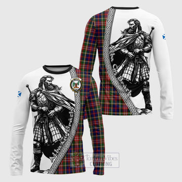 Christie Tartan Clan Crest Long Sleeve T-Shirt with Highlander Warrior Celtic Style