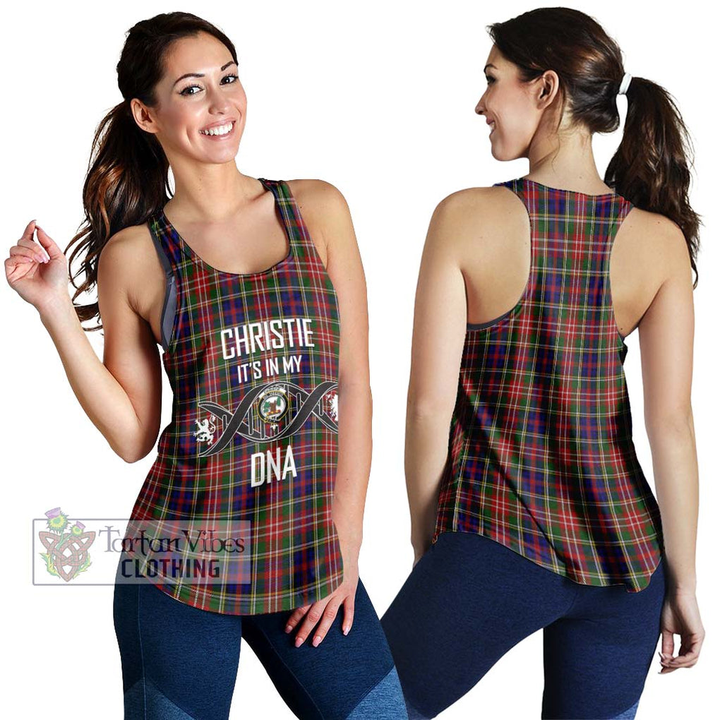 Christie Tartan Women's Racerback Tanks with Family Crest DNA In Me Style 4XL - Tartanvibesclothing Shop